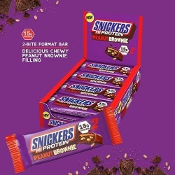SNICKERS HI-PROTEIN PEANUT BROWNIE - 50 g (box of 12)